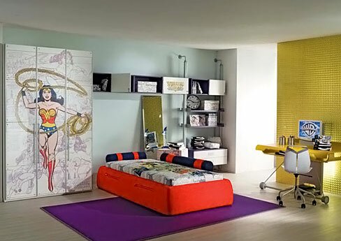 Bedroom DC Comics Wonder town