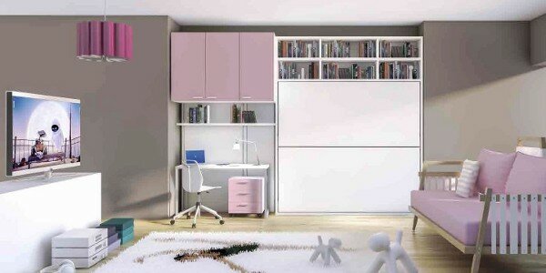 Cameretta bambine colorata e componibile a piacere