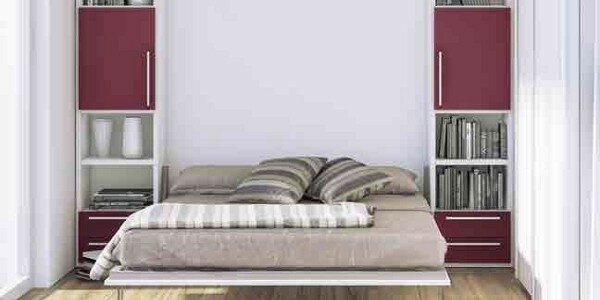 Camera matrimoniale con letto a scomparsa