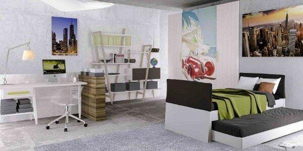 arredamento camerette per bambini con letti scorrevoli